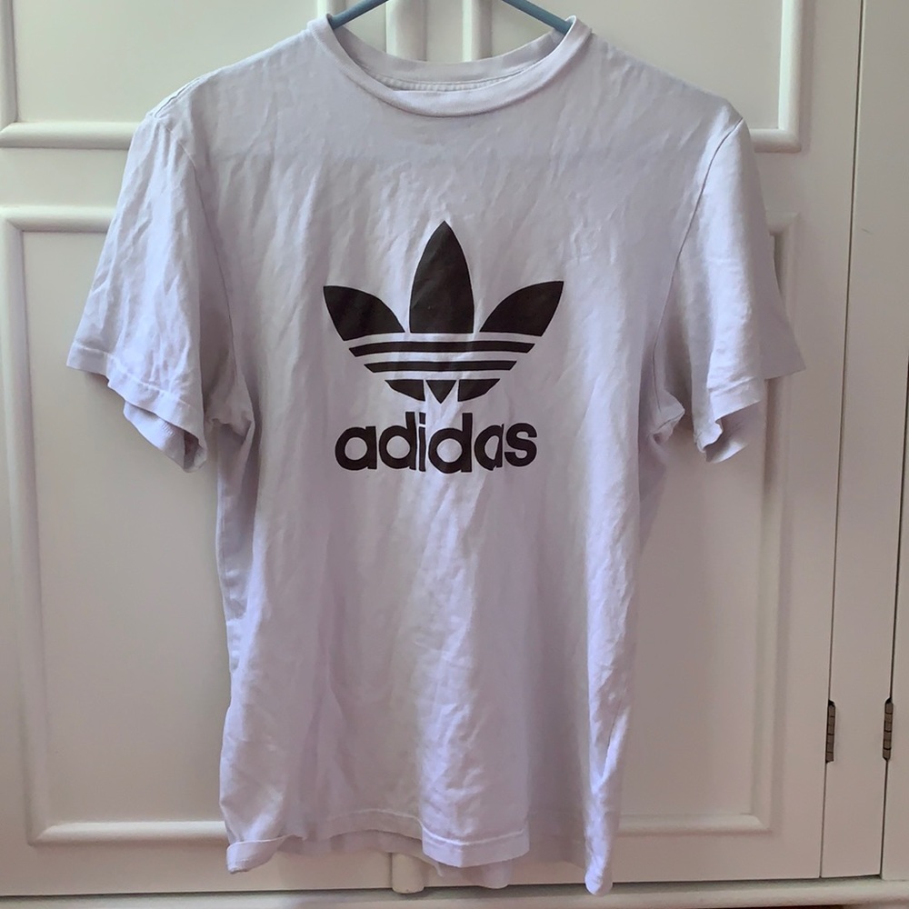 White Short Sleeve Adidas T-Shirt